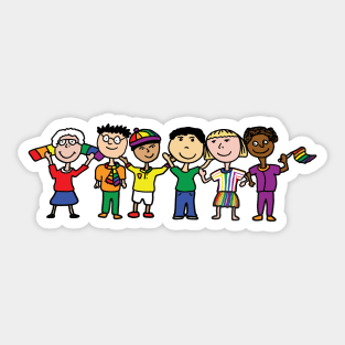 Pride March Fun Gift Sticker